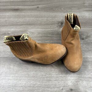 Kids Ankle Charro Boots Vaquero Half Boot Leather Mexican Size 15.5 Mexico